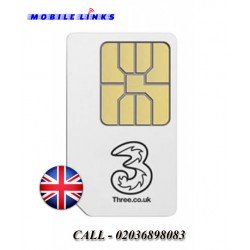 3 Network UK 4G/5G Pay As You Go Sim Cards